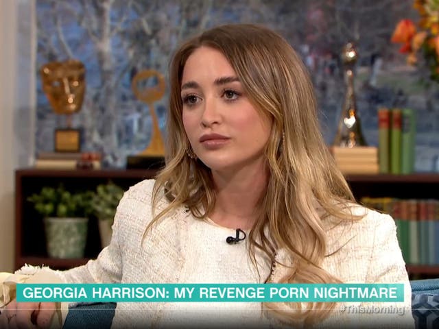 <p>Georgia Harrison appears on This Morning to speak about her revenge porn trial against Stephen Bear</p>