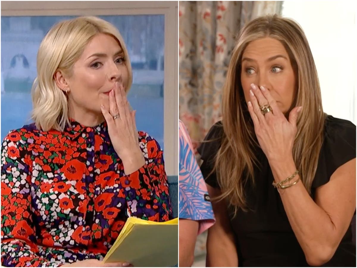 &lsquo;I&rsquo;m sure you can bleep that&rsquo;: Holly Willoughby apologises after Jennifer Aniston swears on This Morning