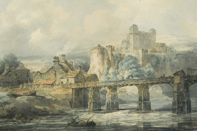 A JMW Turner painting of Chepstow Castle is to be sold at auction in Cambridge (Cheffins/ PA)
