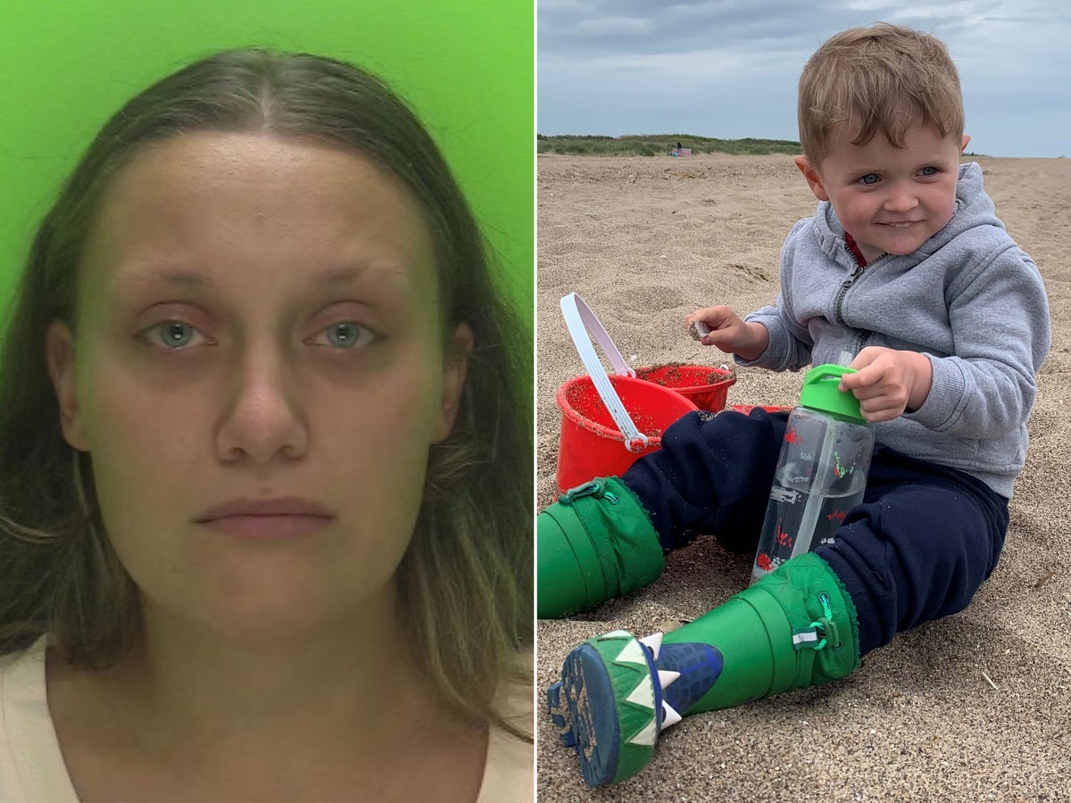 The chilling text message killer stepmother sent as three year-old boy lay dying