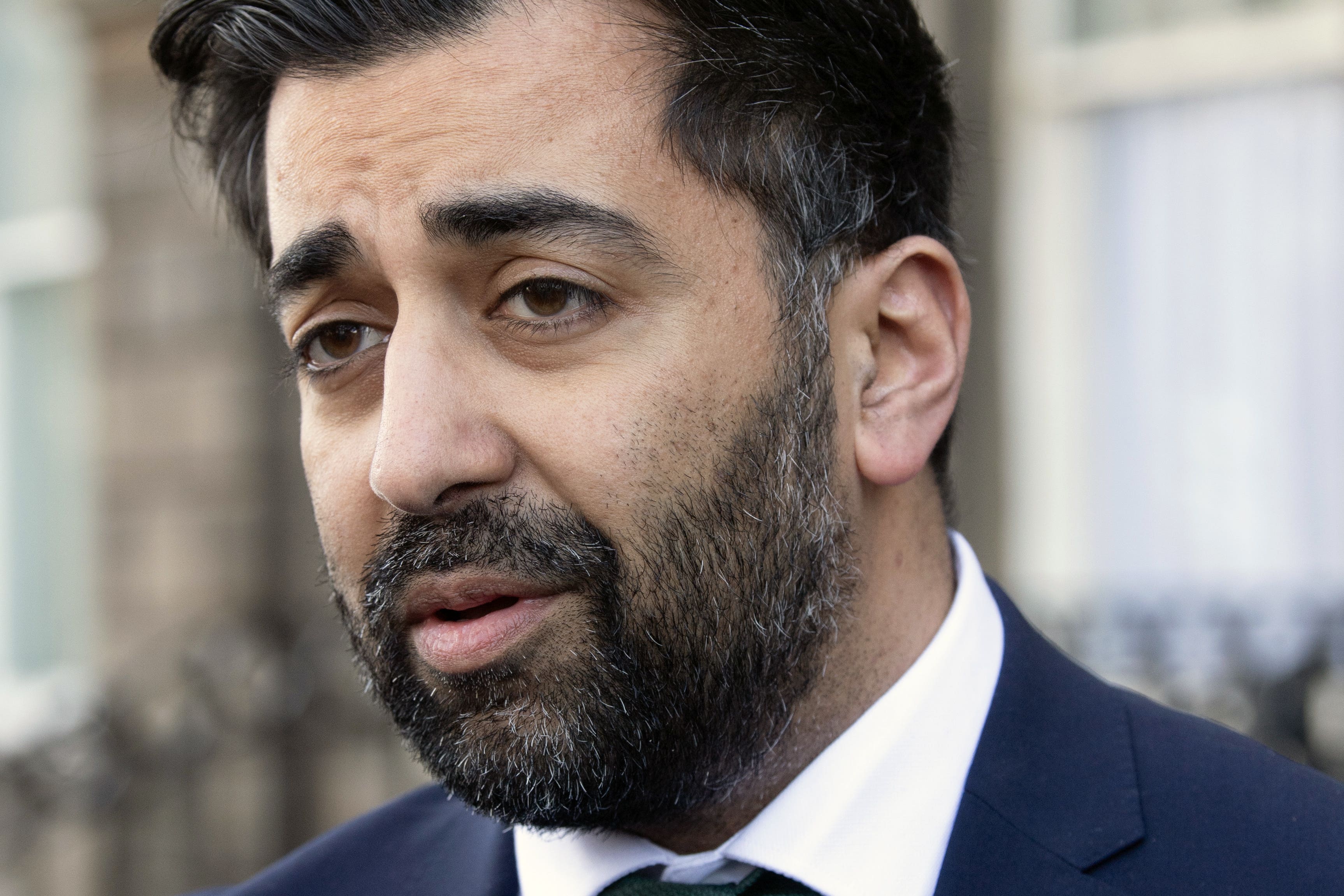 Humza Yousaf visited the Association of Ukrainians of Great Britian (Lesley Martin/PA)