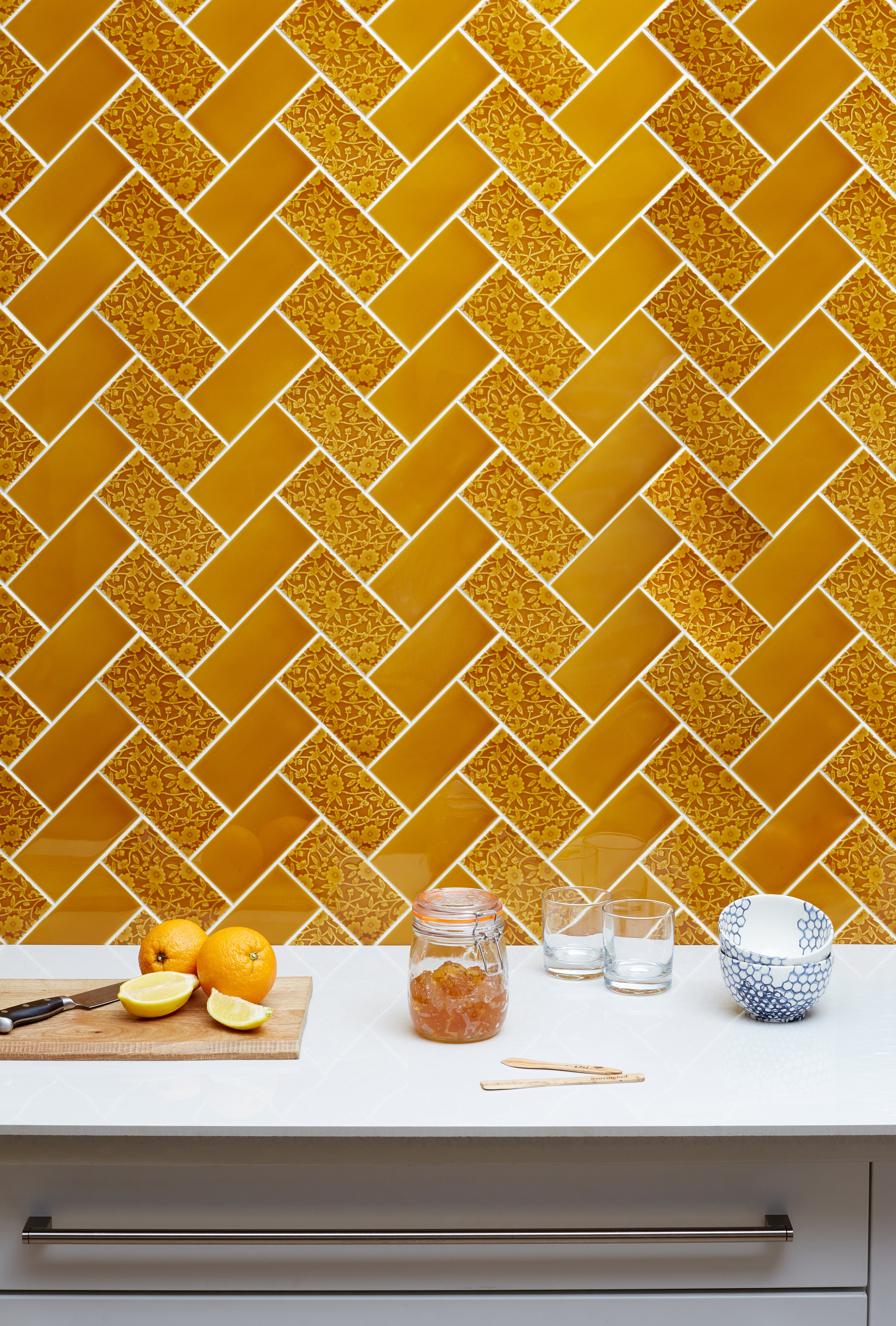 Glow up: tiling with Craven Dunnill’s Burleigh collection in Flame