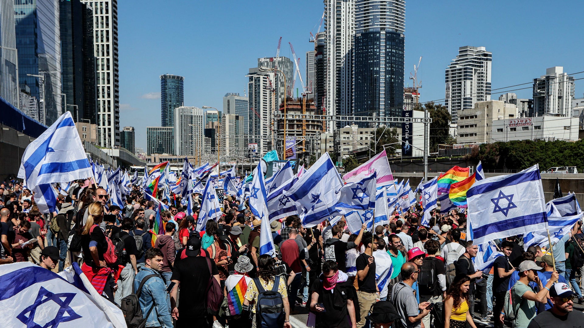 Watch as Israelis protest in ‘day of resistance’ against Netanyahu’s judicial overhaul