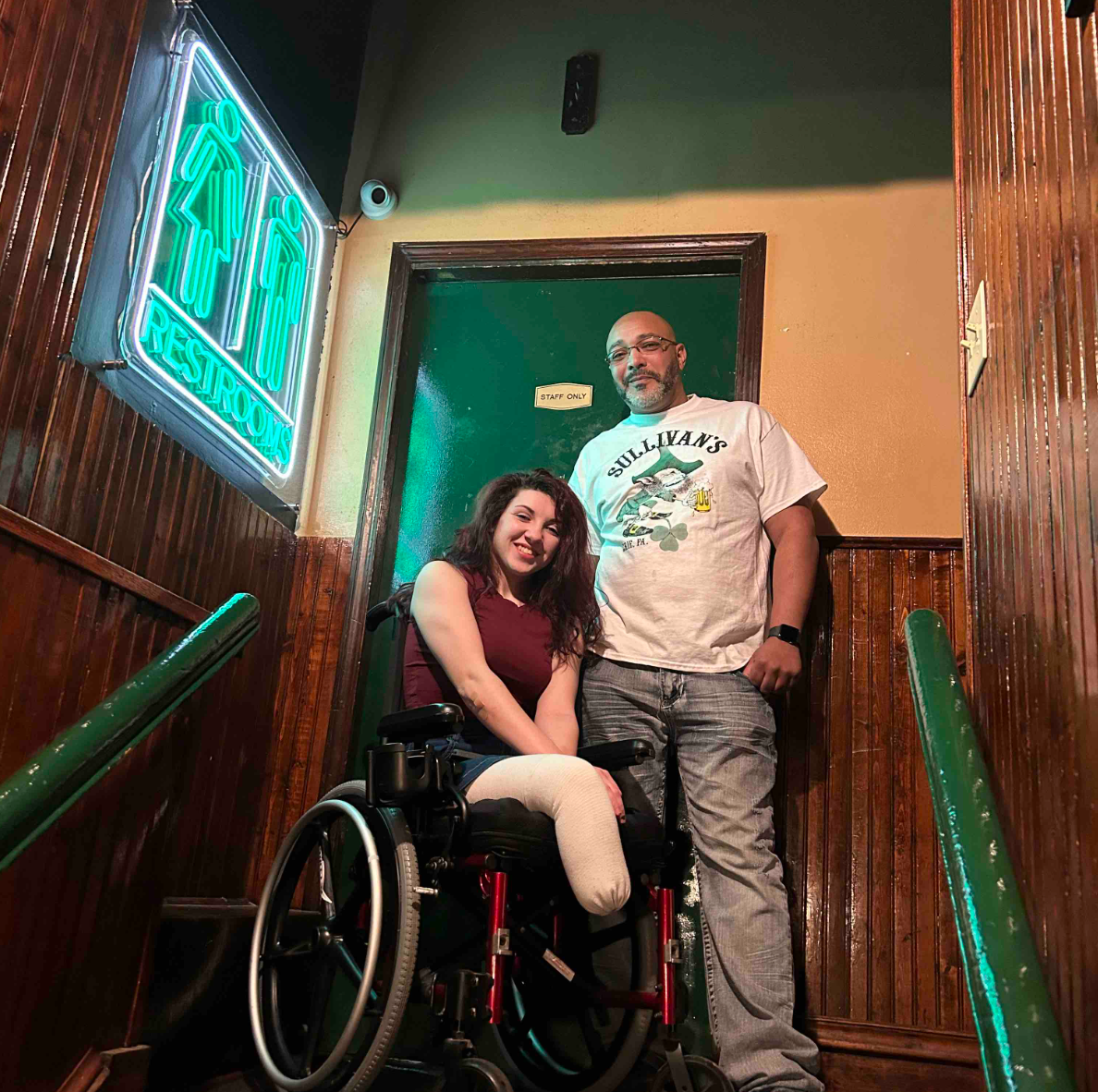 According to a GoFundMe page created to cover repair costs, Sydney Benes — the woman whose wheelchair was damaged — needs the chair to move around while she learns to use her prosthetics