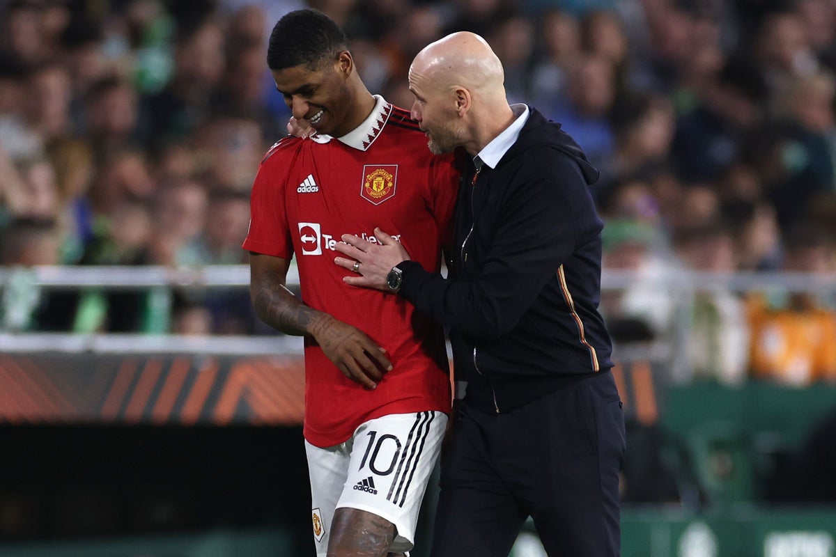 Erik ten Hag praises Marcus Rashford’s focus, persistence and quality