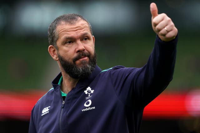 Andy Farrell’s Ireland contract runs until 2025 (Brian Lawless/PA)