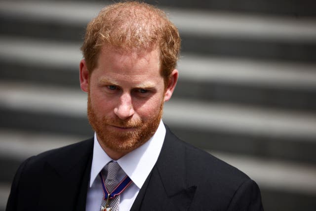 The Duke of Sussex (Henry Nicholls/PA)