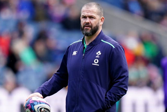 Ireland head coach Andy Farrell is preparing to face England (Jane Barlow/PA)