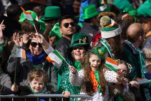 <p>This year’s St Patrick’s Day parade is expected to be the biggest ever (PA/Brian Lawless)</p>