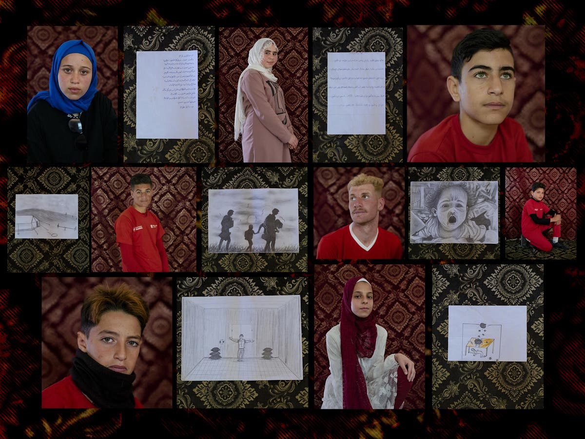 Syrian teens pen powerful artworks to help process earthquake and ongoing war