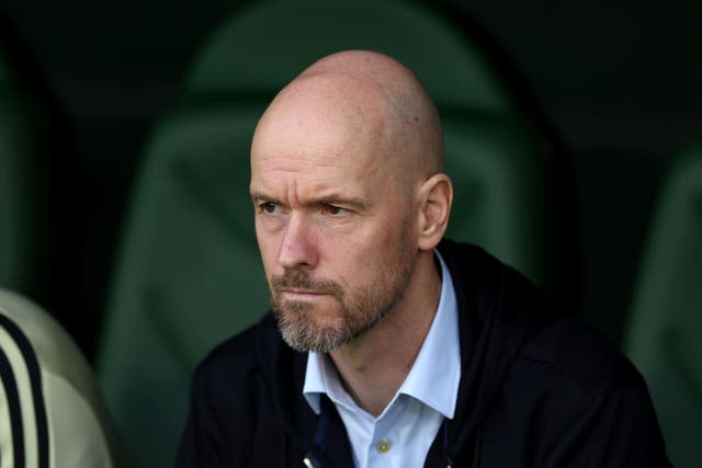 <p>Erik Ten Hag is staying focused on matters on the pitch (Isabel Infantes/PA)</p>