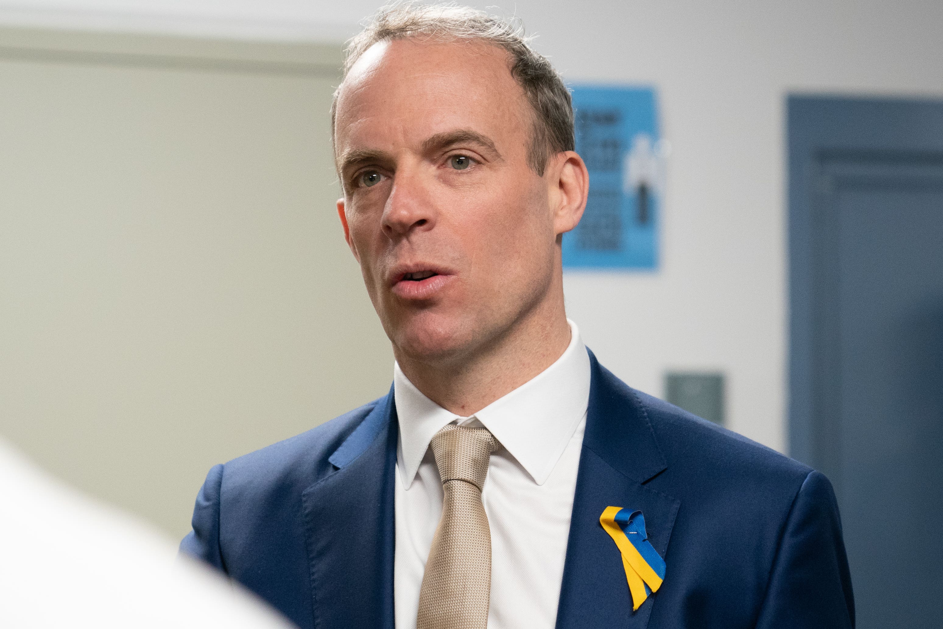 Deputy Prime Minister and Justice Secretary Dominic Raab during a visit to a prison earlier this month (Joe Giddens/PA)