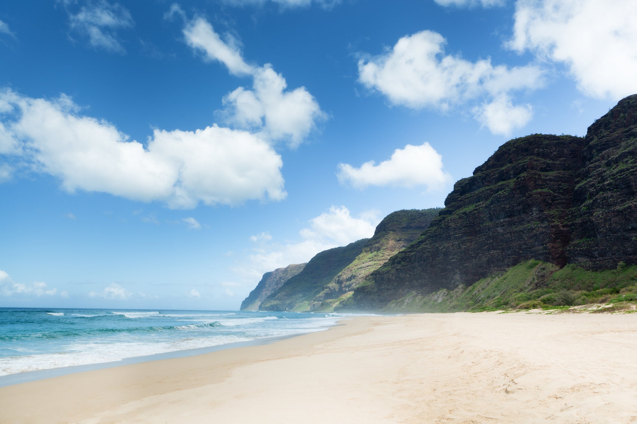 Travellers who really want to escape the crowds should head to the remote Polihale Beach