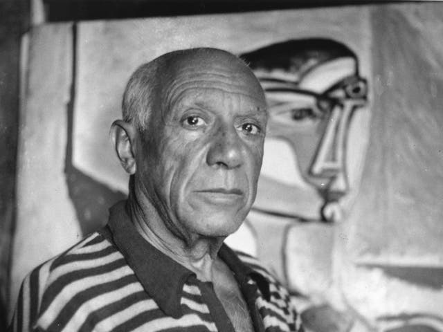 <p>Pablo Picasso in 1955</p>