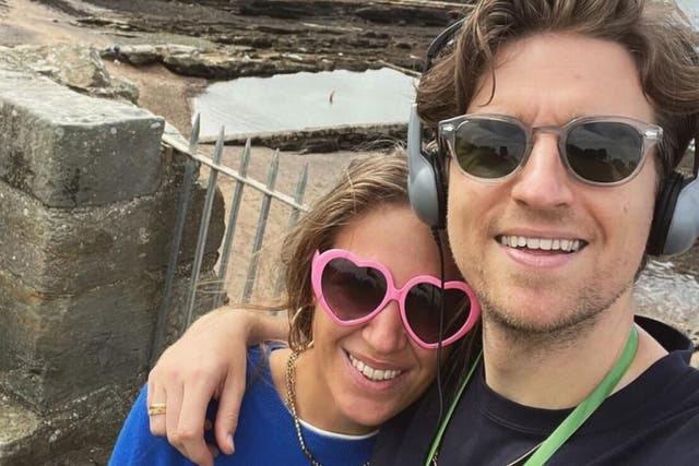 <p>Bella Mackie and Greg James, who have been married since 2018</p>
