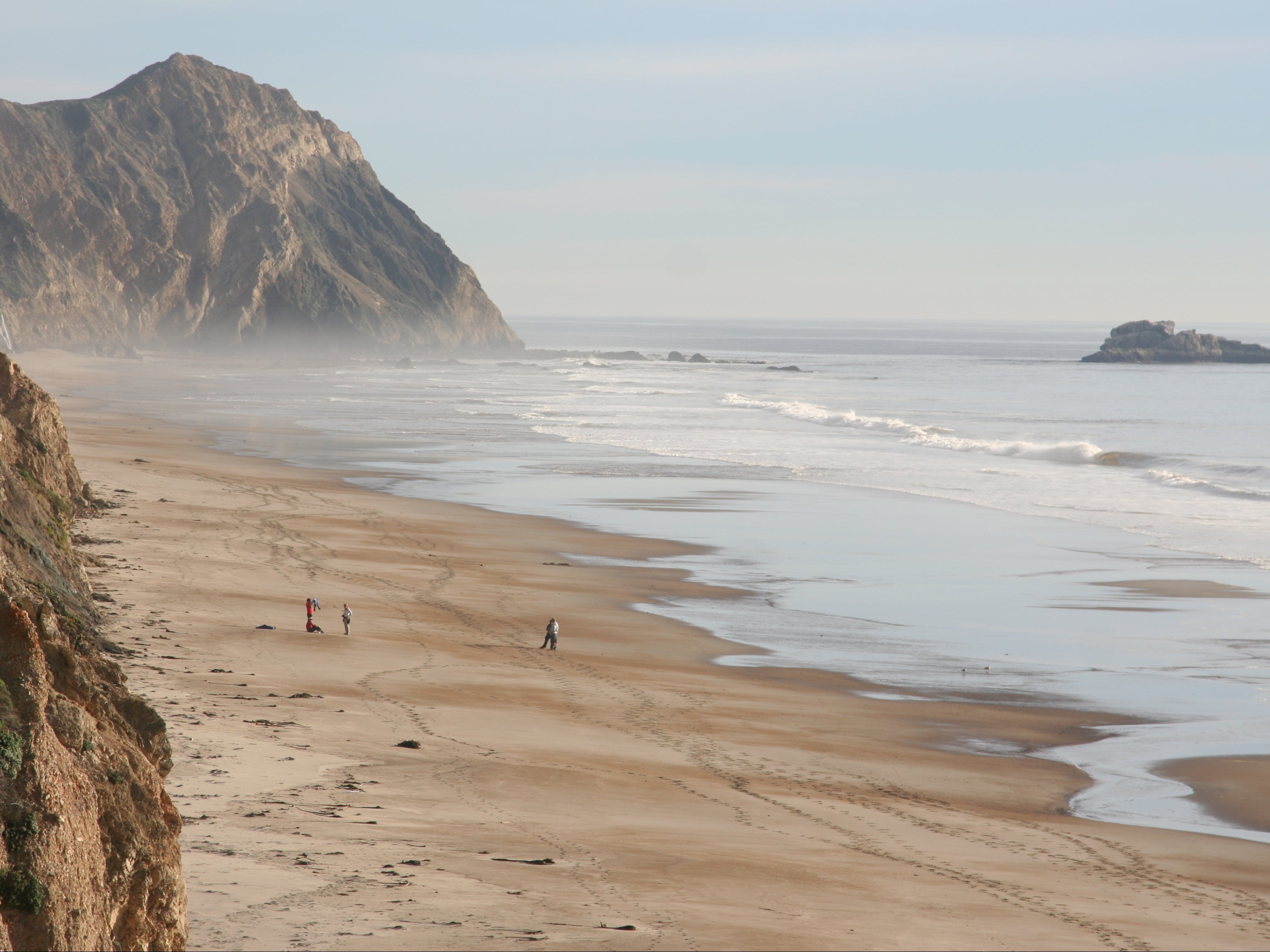 It’s a five-mile hike to this remote California beach