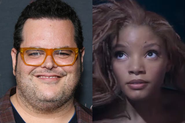 <p>Josh Gad and Halle Bailey in ‘The Little Mermaid’</p>