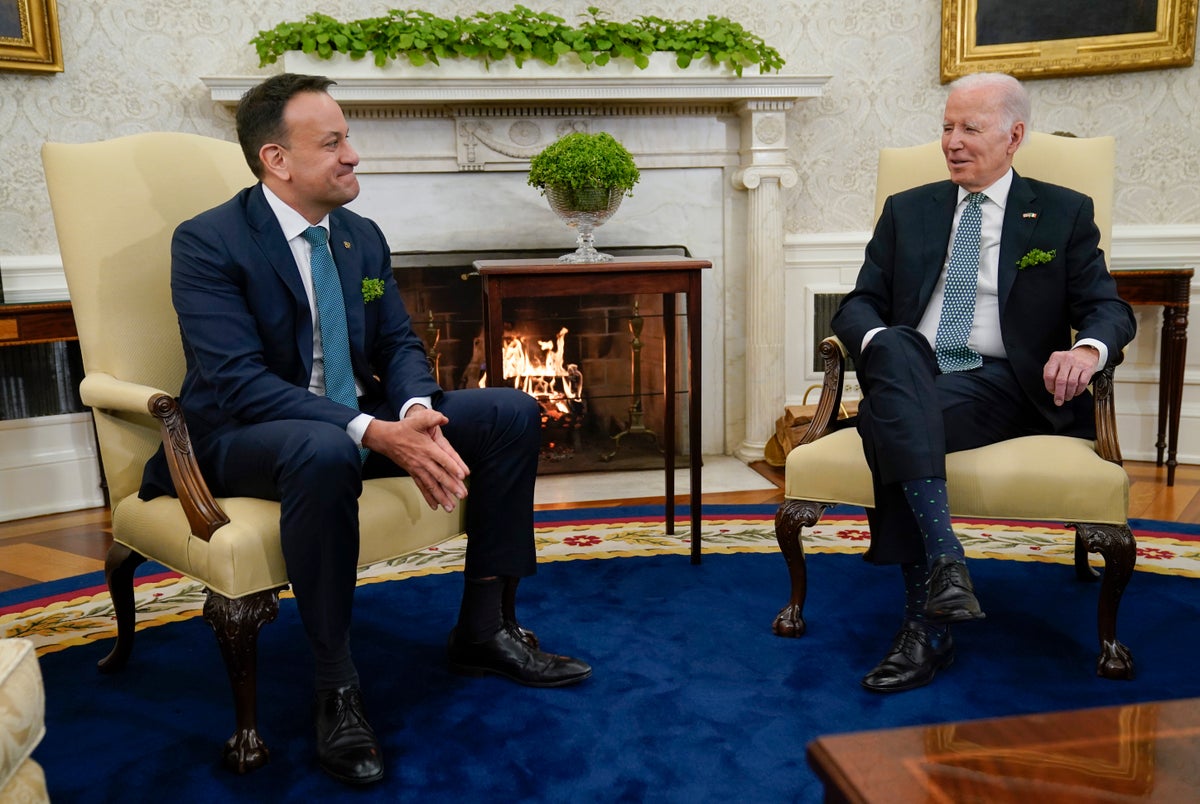 Watch live as Biden hosts Leo Varadkar at White House on St Patrick’s Day