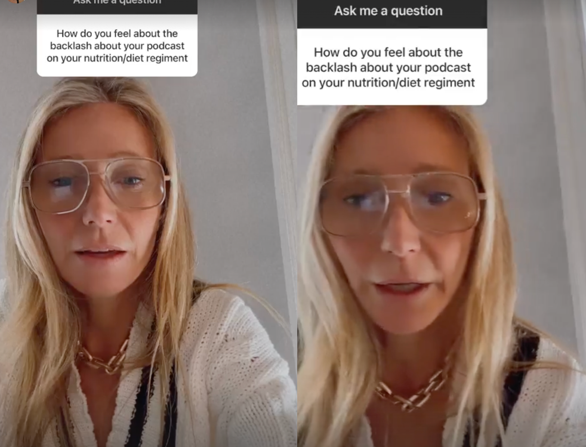 Gwyneth Paltrow responds to backlash over viral diet: ‘I eat full meals’