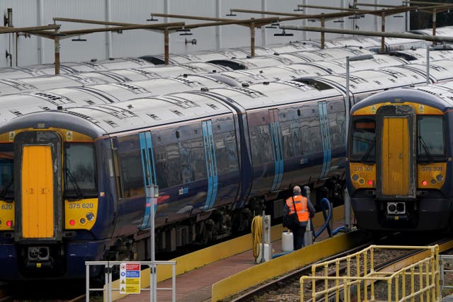 Rail workers are staging strike action again, causing disruption across the network (Gareth Fuller/PA)