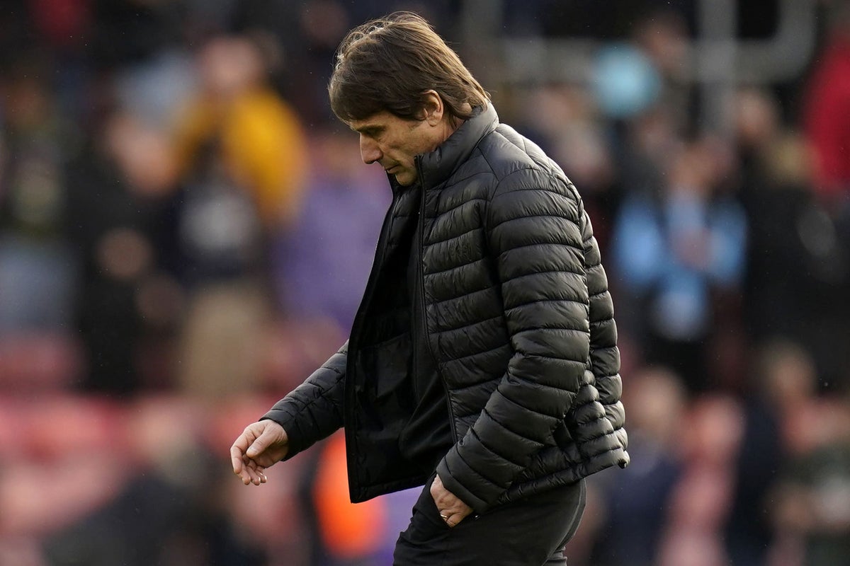 Antonio Conte hits out at Tottenham players after draw at struggling Southampton