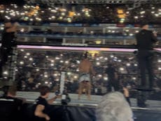 UFC 286: O2 Arena lights fail as fight is about to start