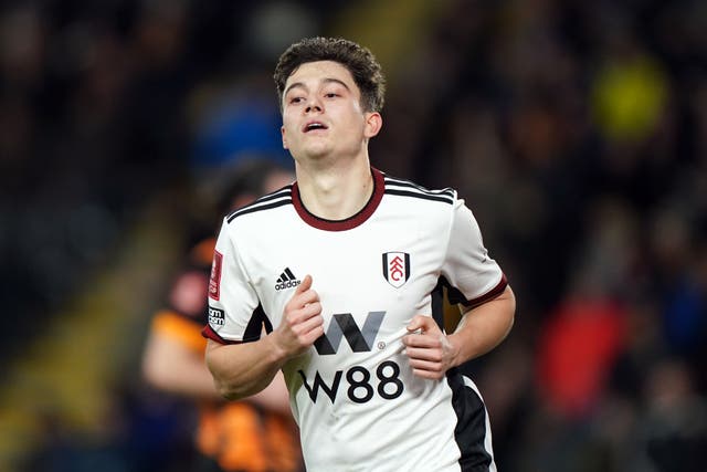 Fulham’s Daniel James comes up against former club Manchester United in the FA Cup on Sunday (Tim Goode/PA)
