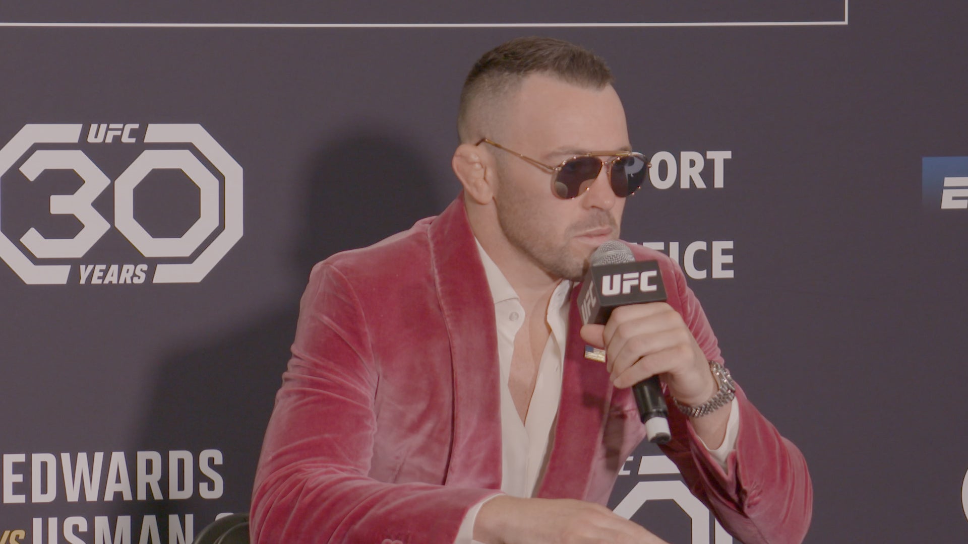 Colby Covington at the UFC 286 post-fight press conference