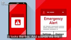 How do the government’s emergency text alerts work and when could I get one?