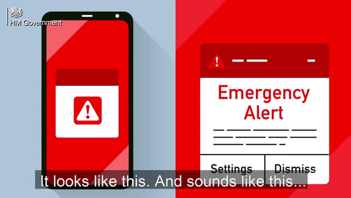 How do UK government’s emergency text alerts work and when could I get one?