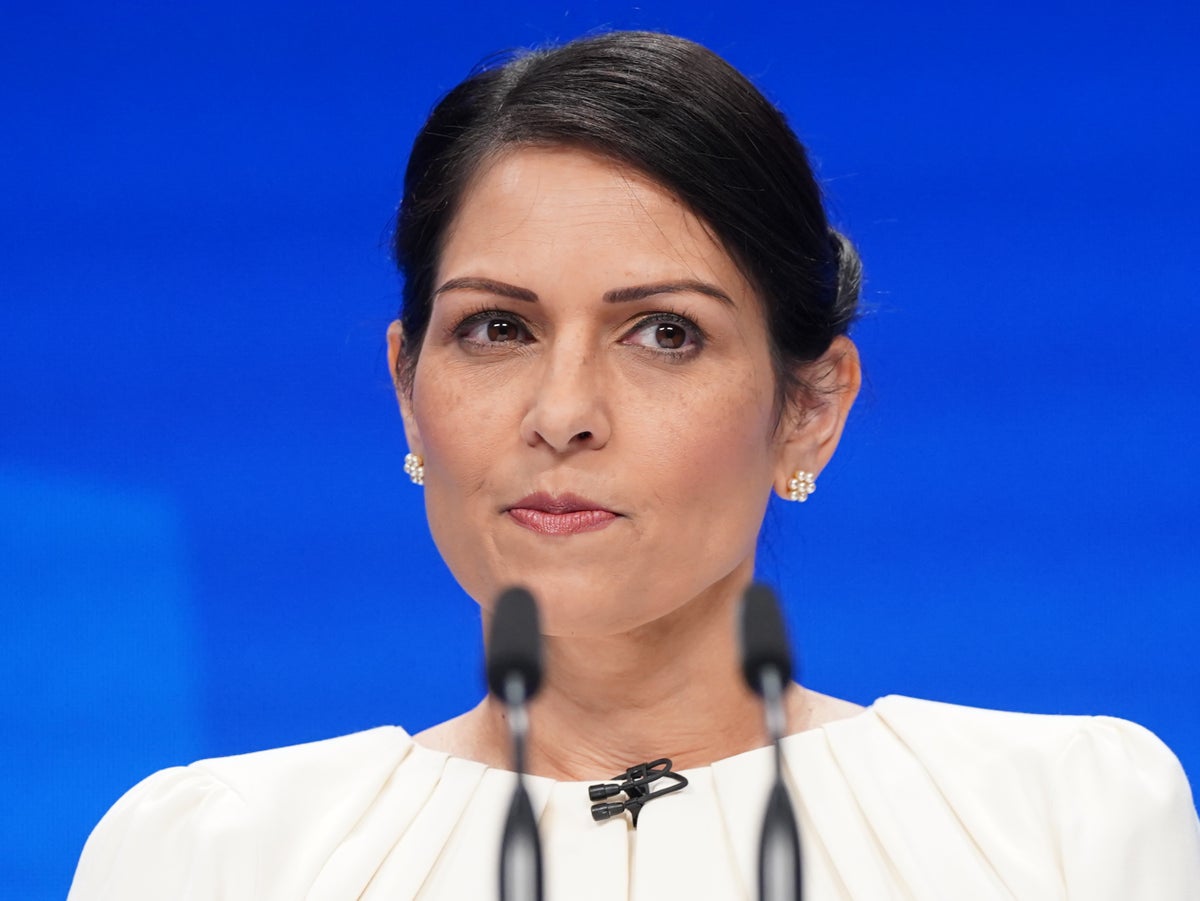 Priti Patel attacks Rishi Sunak for overseeing ‘managed decline’ of Tory party