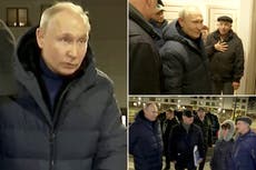 ‘Criminal’ Vladimir Putin visits destroyed Mariupol after ICC issues arrest warrant
