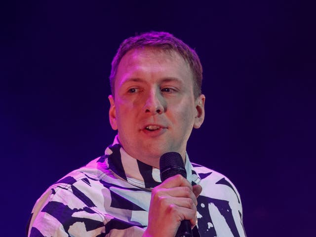 <p>Joe Lycett on stage at ‘The Graham Norton Variety Show’ during Just for Laughs London on 3 March 2023</p>