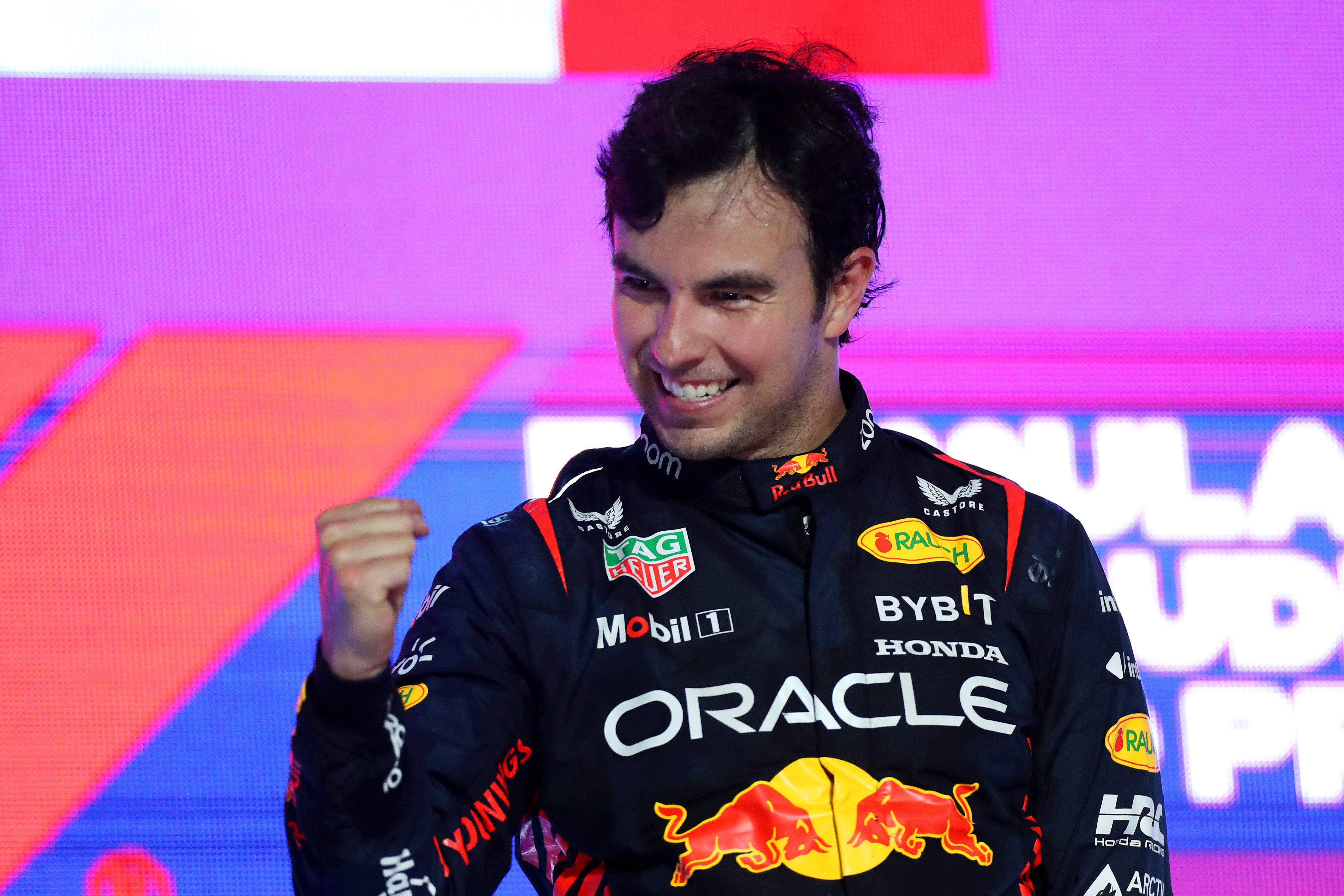 Sergio Perez wins Saudi Arabian GP as Red Bull claim another finish