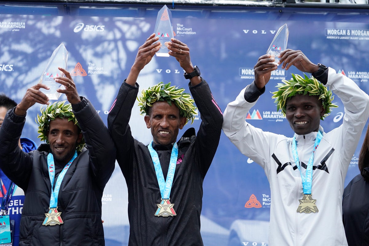 Ethiopia's Jemal Yimer wins Los Angeles Marathon