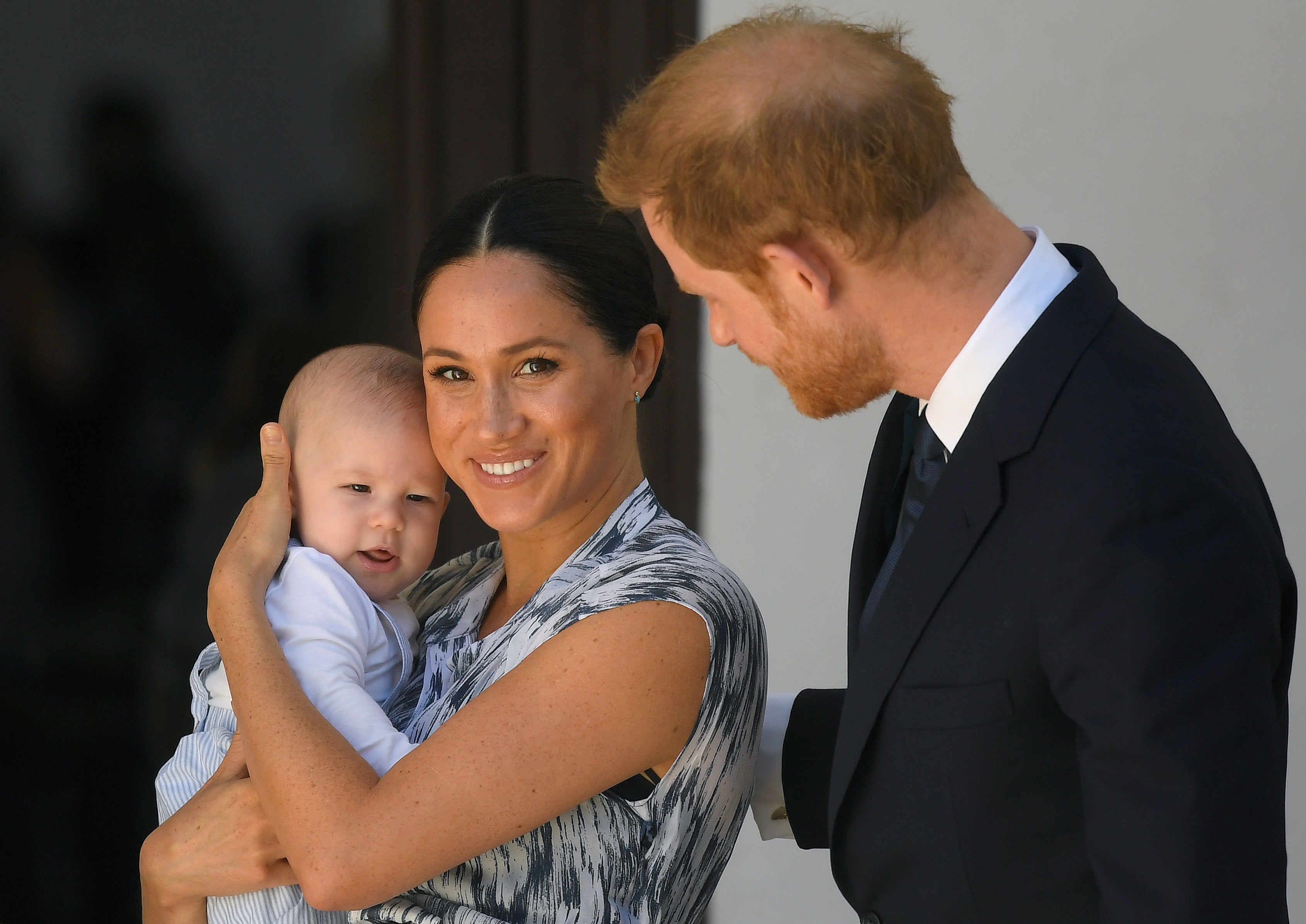 Prince Harry and Meghan Markle with baby Prince Archie