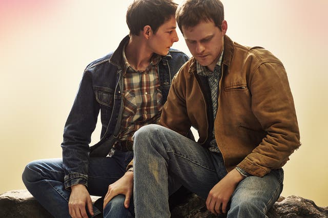<p>Mike Faist and Lucas Hedges in Brokeback Mountain</p>