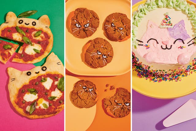 <p>Fat cat pizzas; ginger snap cats; and happy purrthday cake</p>