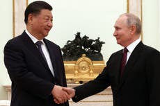 Putin welcomes ‘dear friend’ Xi for hours of talks at Kremlin