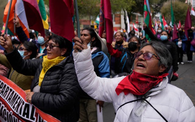 BOLIVIA-MAESTROS PROTESTA