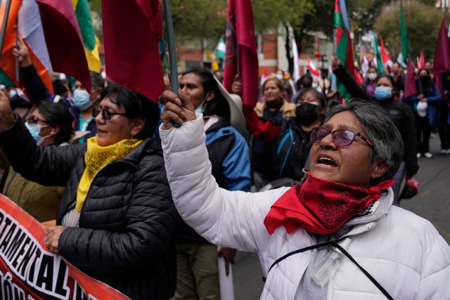 BOLIVIA-MAESTROS PROTESTA