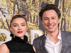 ‘I was his muse’: Florence Pugh discusses working with ex-boyfriend Zach Braff on new film