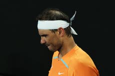 Rafael Nadal falls out of world’s top ten for first time in 18 years