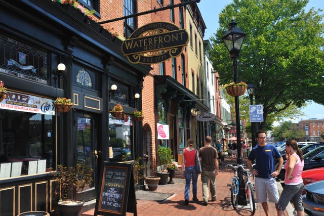 <p>Fells Point in Baltimore is known for its harbourfront location and maritime history</p>
