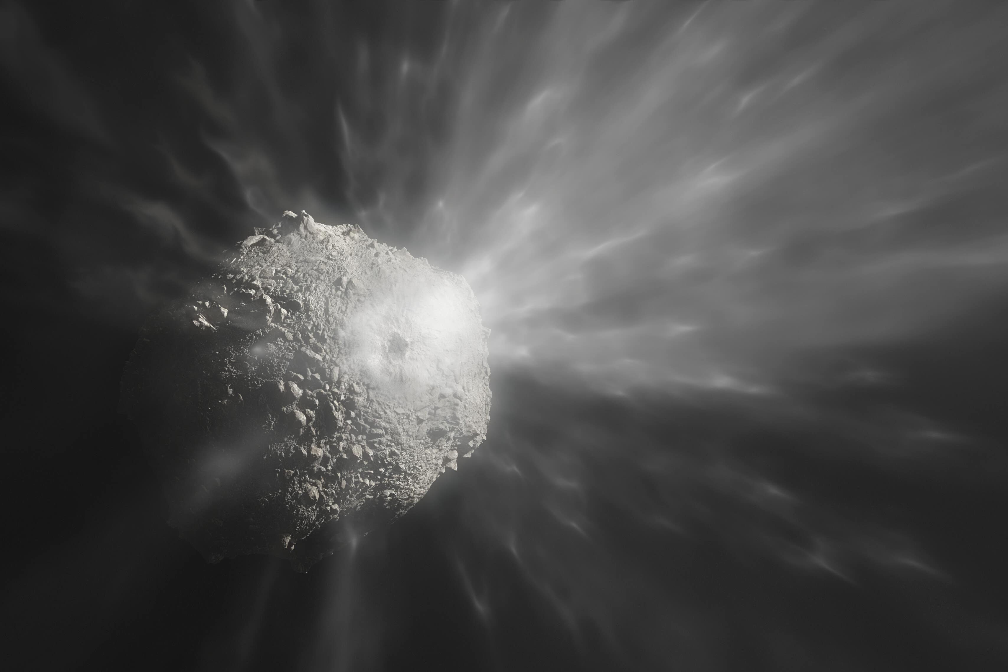 Astronomers have observed the aftermath of a Nasa mission to crash a spacecraft into an asteroid