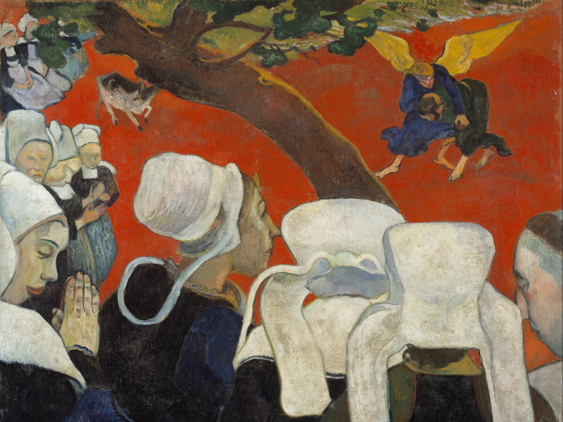 Vision of the Sermon (Jacob Wrestling with the Angel), Paul Gauguin, 1888