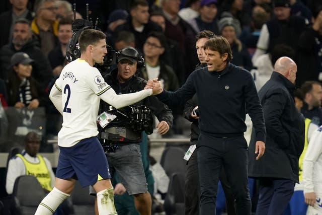 Matt Doherty, left, has heaped praise on Antonio Conte (Andrew Matthews/PA)