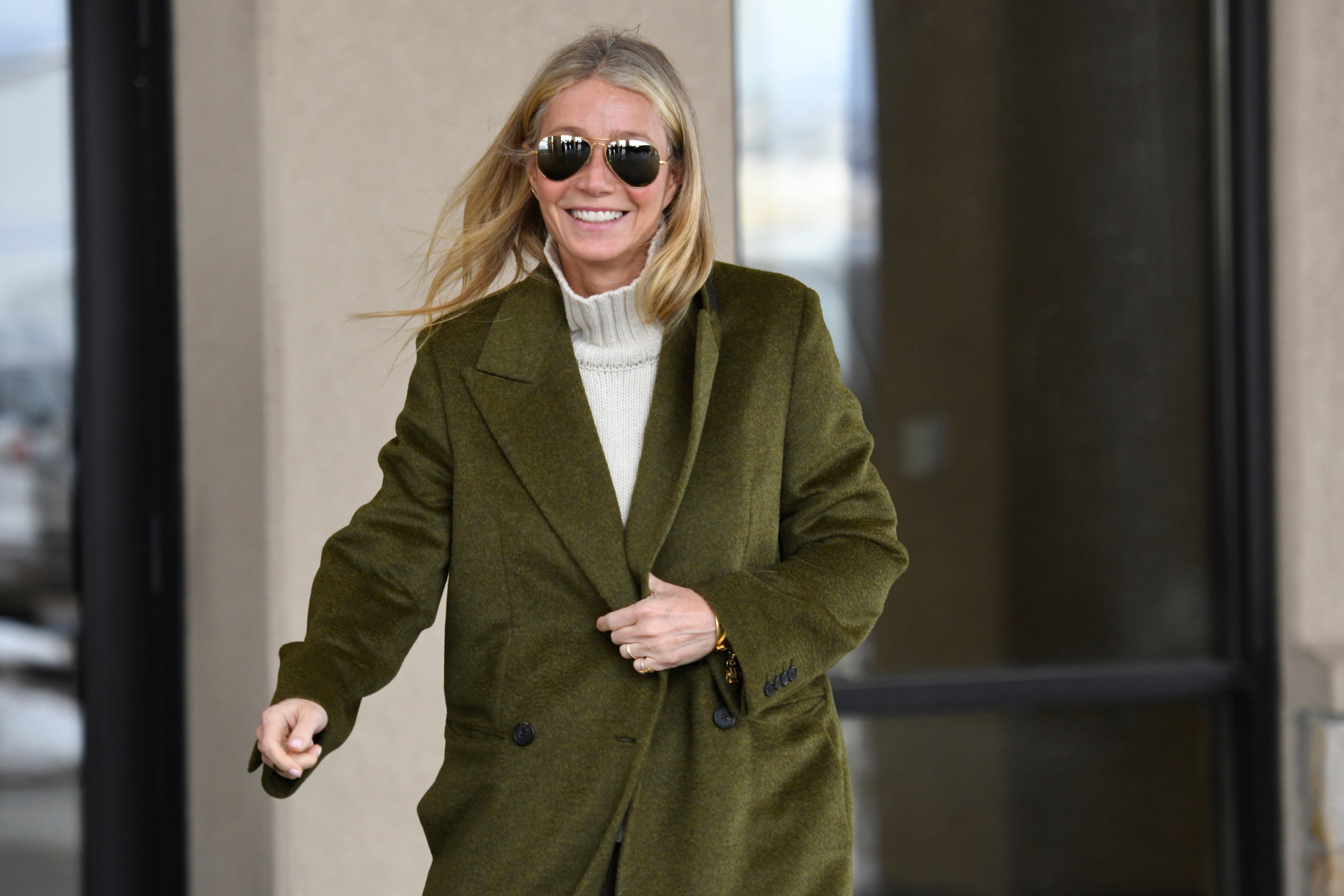 Actor Gwyneth Paltrow leaves the courthouse, Tuesday, March 21, 2023, in Park City, Utah