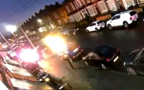 The man was set ablaze on a residential Birmingham street