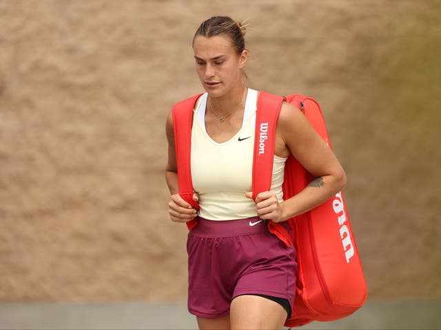 <p>Aryna Sabalenka has said that the reaction from other players was ‘tough to understand’ </p>